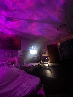 Relaxing mood light in the hospital